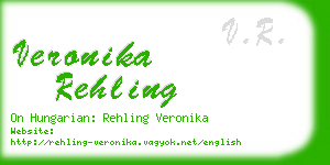 veronika rehling business card